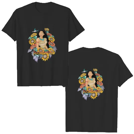 Retro Disney Princess Pocahontas Sunflower Double Sided T Shirts, Disney Princess Double Sided T Shirts, Disney Vacation Double Sided T Shirts, Disney Double Sided T Shirts, Disney Girl Trip, Disney Double Sided T Shirts