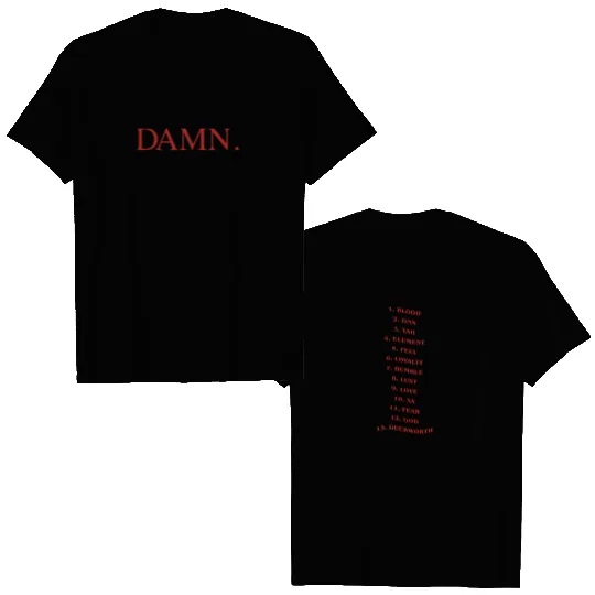 Kendrick Lamar Double Sided T Shirts DAMN. Album Tour Vintage TPAB Mr. Morale