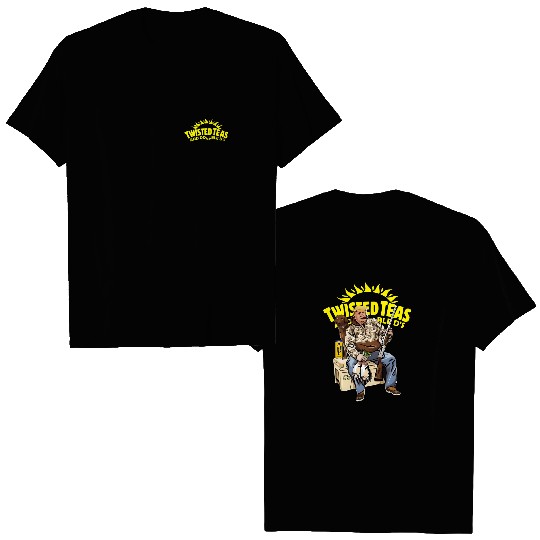 Hunter Trump With Twisted Tea Beer 2 Sided Double Sided T Shirts, Trump and Your Hunt Dog