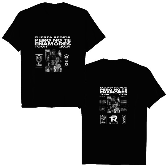 2024 Fuerza Regida Tour Double Sided Double Sided T Shirts, Pero No Te Enamores Merch, Concert Outfit