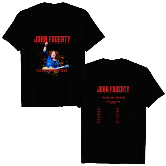 John Fogerty The Celebration Tour 2024 Double Sided T Shirts, John Fogerty Fan Double Sided T Shirts, John Fogerty 2024 Concert Double Sided T Shirts