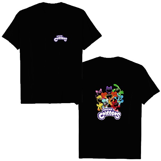 Discover Smiling Critters Zipper Double Sided T Shirts