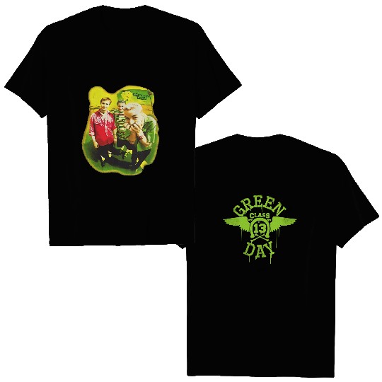 Retro Music Green Day Band Vintage Graphic Tee, Green Day Tour 2024 Neon T-Shirt