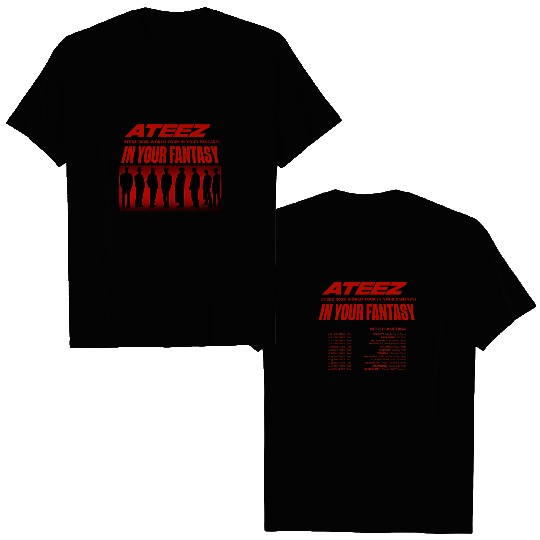 ATEEZ In Your Fantasy Tour 2025 Shirt  Red City Concert Tee for ATINY Fans