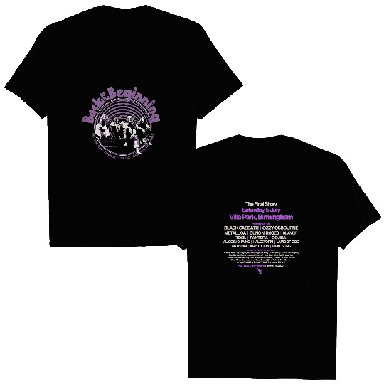 Black Sabbath Back to the Beginning Birmingham July 5 2025 T-Shirt
