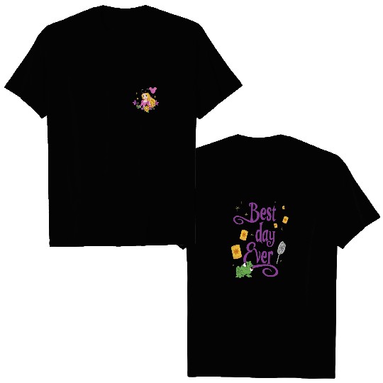 Two Sided Rapunzel Mickey Ears Balloon Floral Best Day Ever  Shirt, Tangled Pascal Lantern, Disney Washed Tee, Disneyland Trip