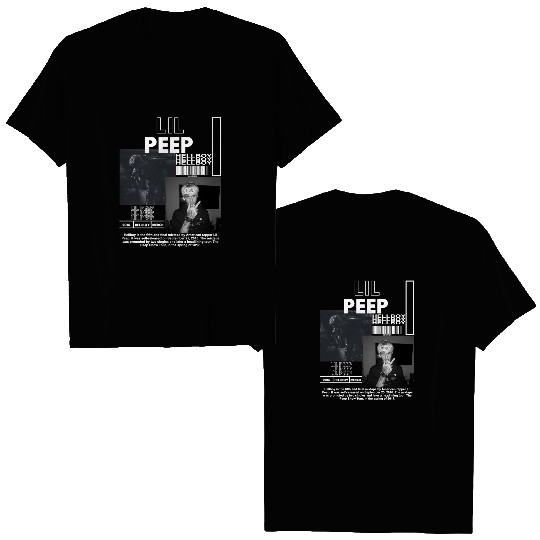 Hip Hop Rapper Lil Peep Graphic Double Sided T Shirts High Quality Fashion Pullovers