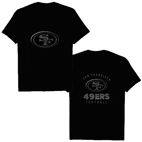 2025 49ers Back In Black Double Sided T Shirts