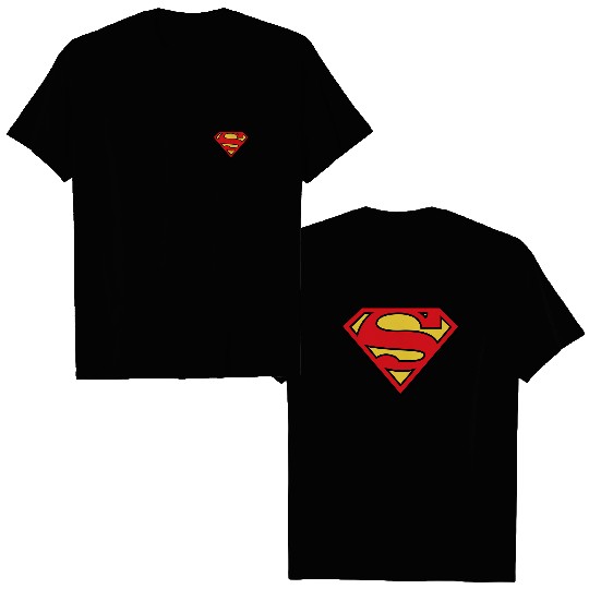 DC Comics Superman Logo Zip-Up Double Sided T Shirts