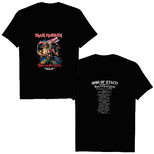 Iron Maiden Run for Your Lives Tour 2025–2026 ATM Eddie Two-Sided T-Shirt
