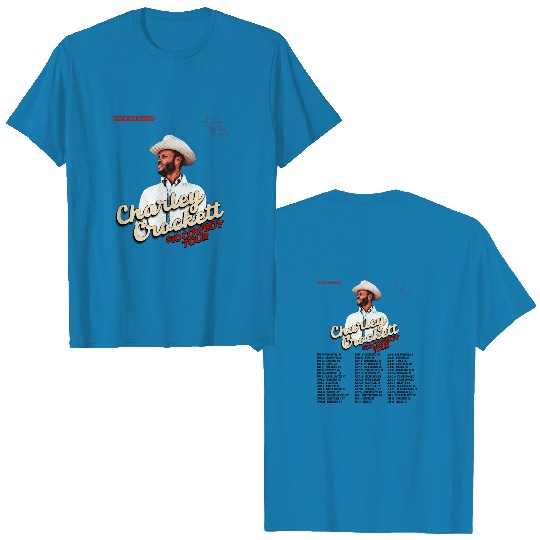 Charley Crockett 10 Dollars Cowboy Tour 2024 Double Sided T Shirts