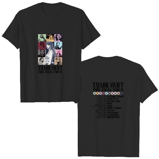 Discover Taylor The Eras Tour Double Sided T Shirts, Taylor version Merch Double Sided T Shirts
