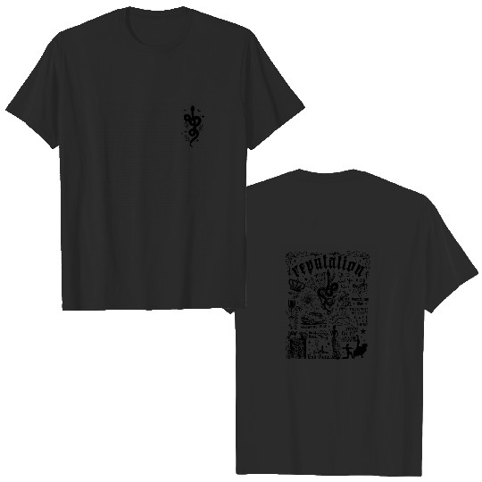 Discover Reputation Album  Taylor Taylor version Merch Double Sided T Shirts
