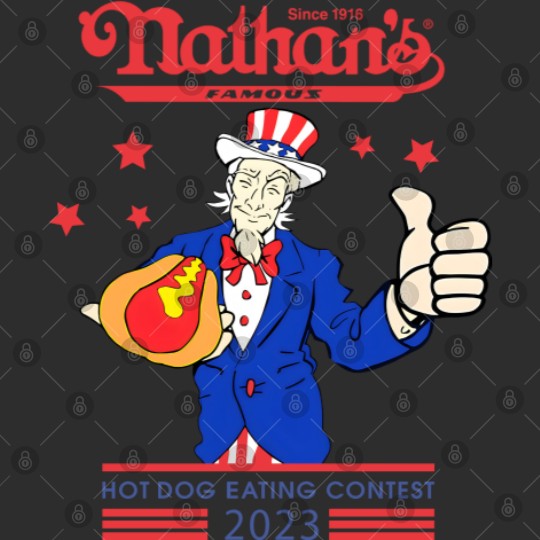 Nathan's Famous Hot Dog Eating Contest Tee, Joey Chestnut 2023 Shirt