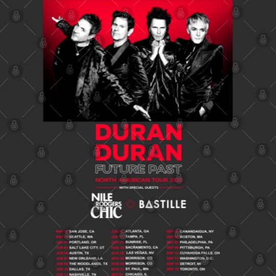 Duran Duran Future Past Tour T-Shirt, Duran Duran 2023 Tour T-Shirt