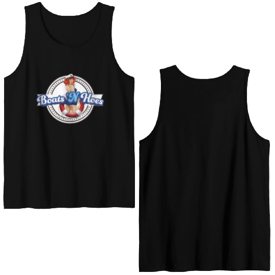 BOATS 'N HOES STEP BROTHERS SEXY LOGO Double Sided Tank Tops