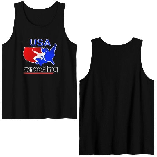 Team USA Wrestling Double Sided Tank Tops