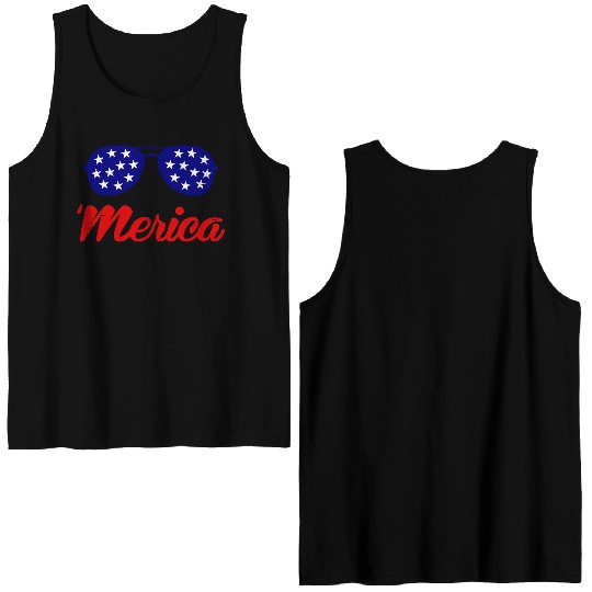 'Merica Double Sided Tank Tops