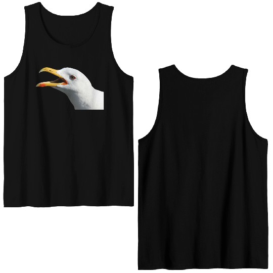 seagull gull moewe1 Double Sided Tank Tops