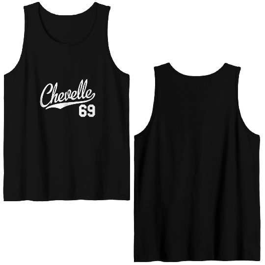 Chevelle 69 Script Tail Double Sided Tank Tops 1969 Classic Muscl