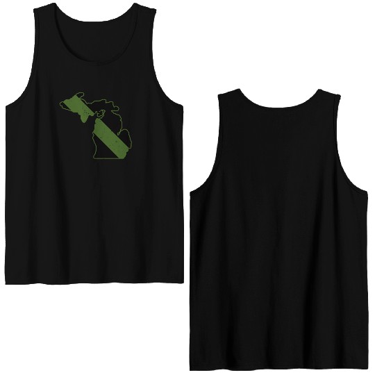 Game Warden CBP Michigan Border Patrol Park Ranger Double Sided Tank Tops