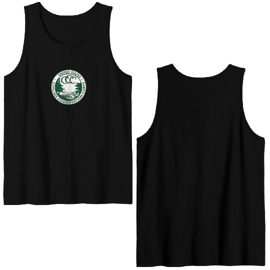 Civilian Conservation Corps Double Sided Tank Tops Vintage CCC 1940s America Gift Double Sided Tank Tops