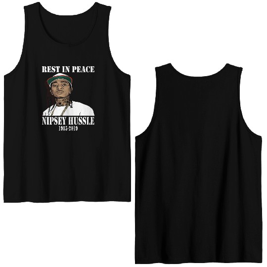 Nipsey Hussle Rest in Peace Double Sided Tank Tops