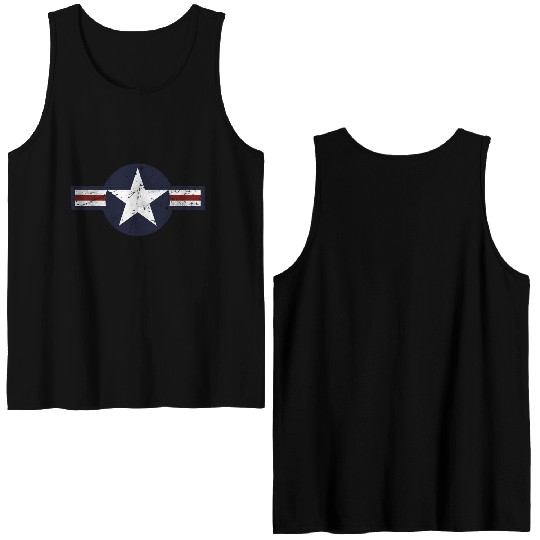 USAF US Air Force Roundel Double Sided Tank Tops