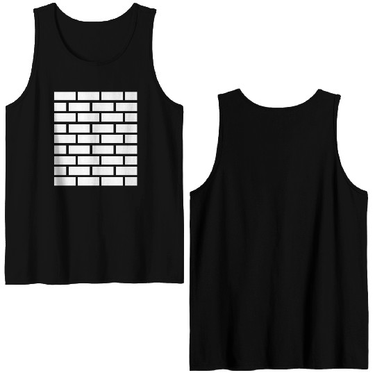 Brick stone wall Double Sided Tank Tops