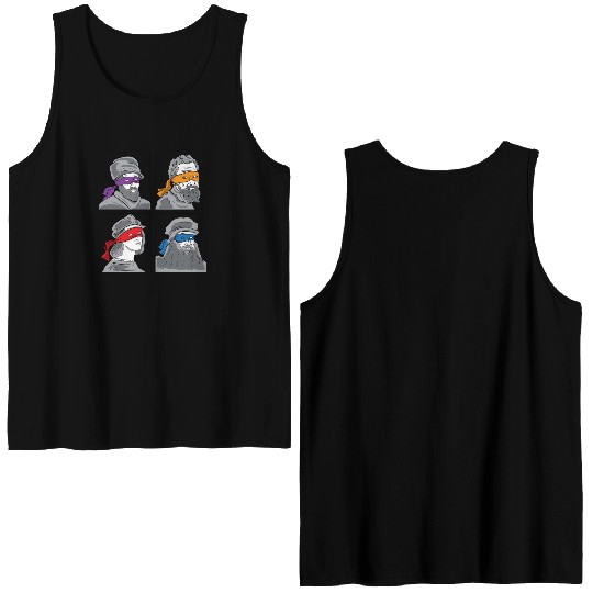 Leonardo Donatello Raphael Michelangelo Gift Double Sided Tank Tops