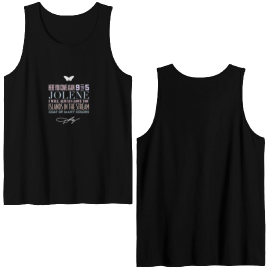 Dolly Parton Greatest Hits Double Sided Tank Tops