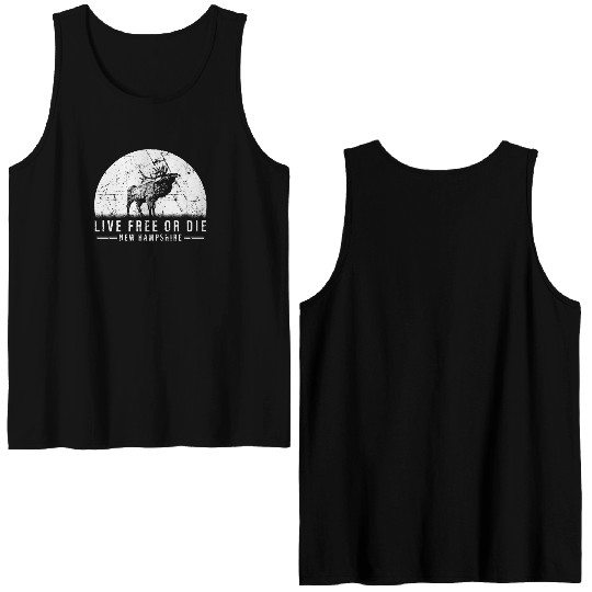 Live Free or Die New Hampshire Hiking Double Sided Tank Tops
