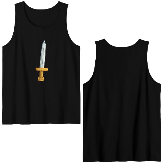 Robin Hood Sword Double Sided Tank Tops