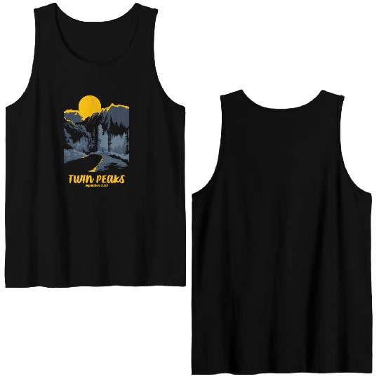 Twin Peaks Welcome To Twin Peaks Poster Double Sided Tank Tops