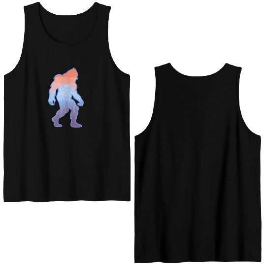 Mt Rainier Bigfoot Sasquatch Double Sided Tank Tops