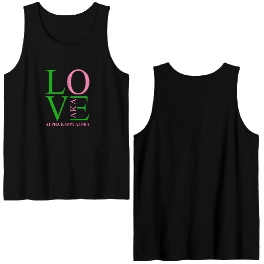 Aka Double Sided Tank Tops Love Sorority Gift Alpha Kappa Aka Parap