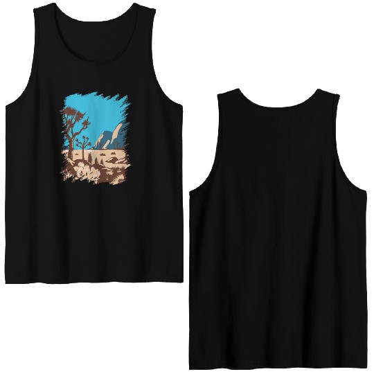 Joshua Tree National Park California Double Sided Tank Tops