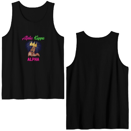 Alpha Kappa AKA Sorority Paraphernalia christmas p Double Sided Tank Tops