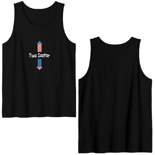 4th Of July Dirty For Men Adult Humor Two Seater Double Sided Tank Tops