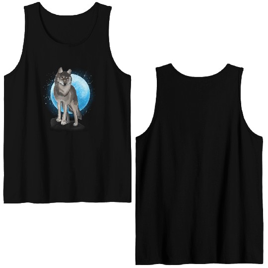 Wolf Double Sided Tank Tops