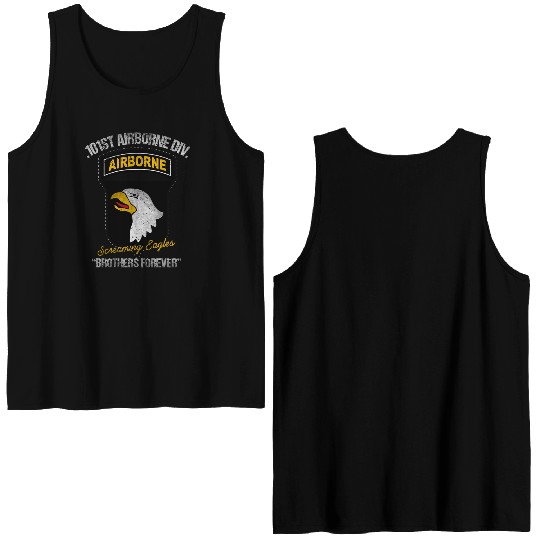 101st Airborne Division US Army Veteran Double Sided Tank Tops
