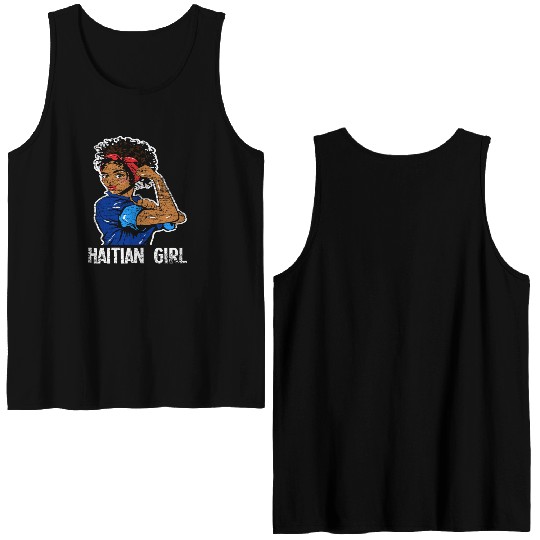 Haiti Girl Caribbean Double Sided Tank Tops