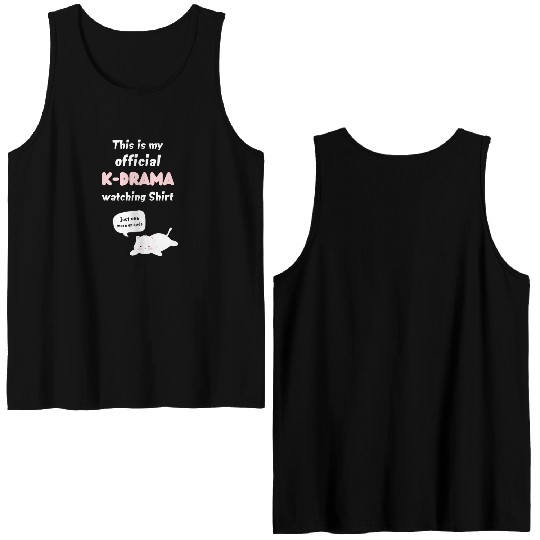 Official K-Drama Watching Double Sided Tank Tops Kpop Fan