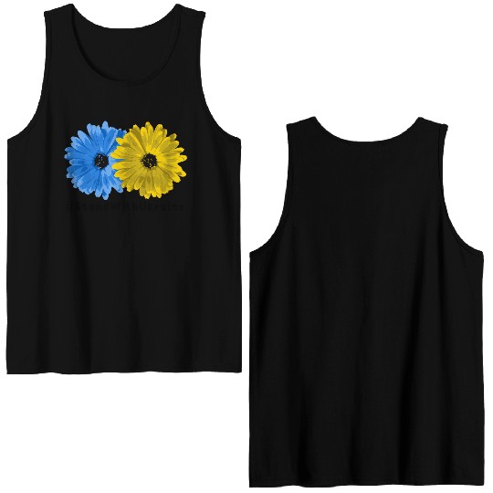 Stand With Ukraine Double Sided Tank Tops