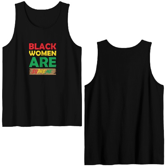 black women are super Double Sided Tank Tops