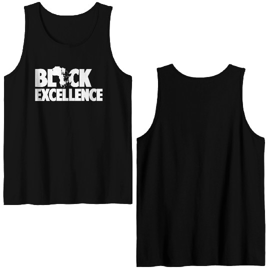 BLACK EXCELLENCE Double Sided Tank Tops