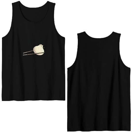 Dumpling Asian Food Chinese Food Fan Double Sided Tank Tops