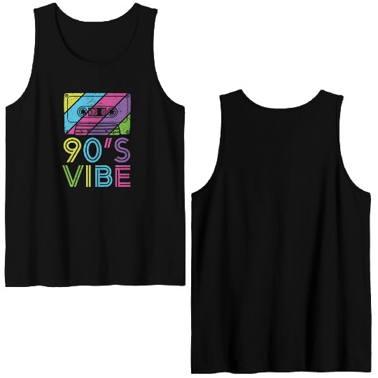 90's Vibe Retro Cassette Tape Music Double Sided Tank Tops