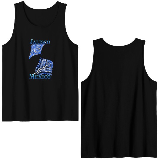 Jalisco Vacation Tribal Stingrays Double Sided Tank Tops
