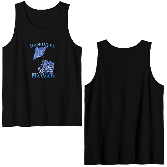 Honolulu Vacation Tribal Stingrays Double Sided Tank Tops